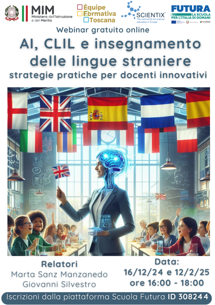 AI, CLIL e insegnamento delle lingue straniere: strategie pratiche per docenti innovativi