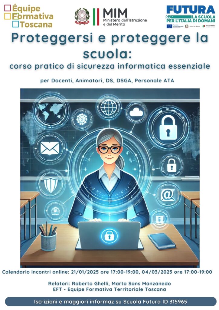 Proteggersi e proteggere la scuola: corso pratico di sicurezza informatica essenziale